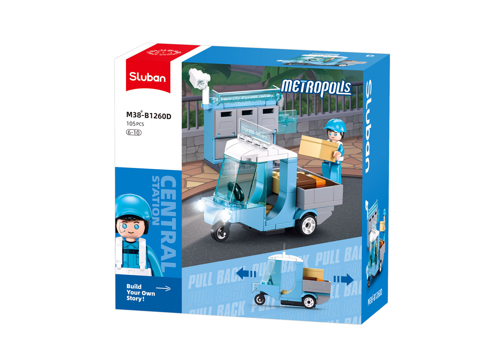 Stavebnice Sluban Metropolis Poštovní vůz M38-B1260D