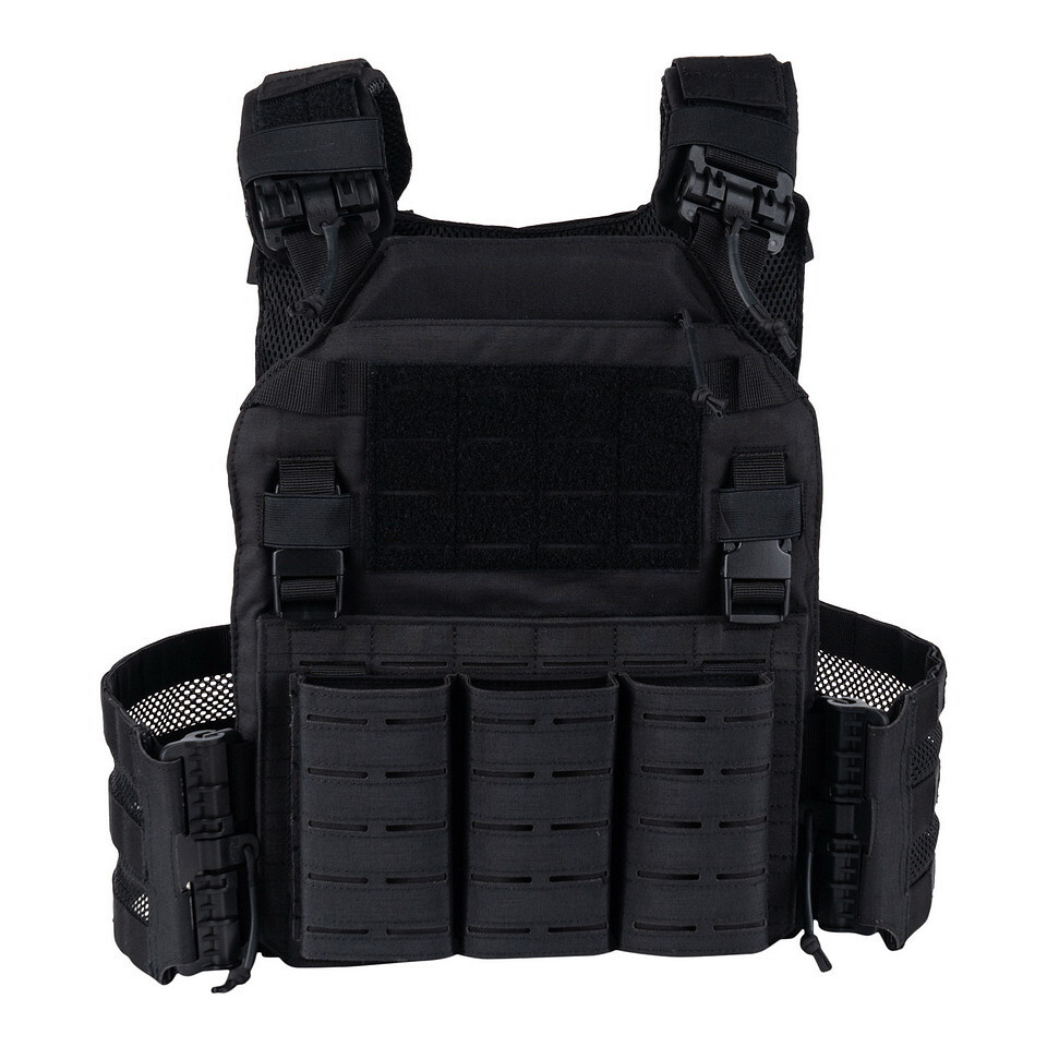 Hrudní nosič 101 Inc QR Plate Carrier Lasercut - černý