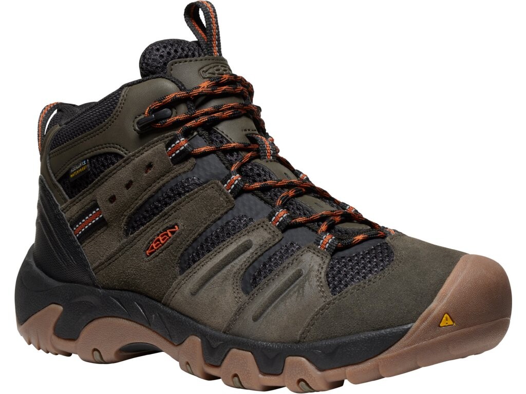 Keen HEADOUT MID WP MEN black olive/fossil orange Velikost: 42,5 195208304323