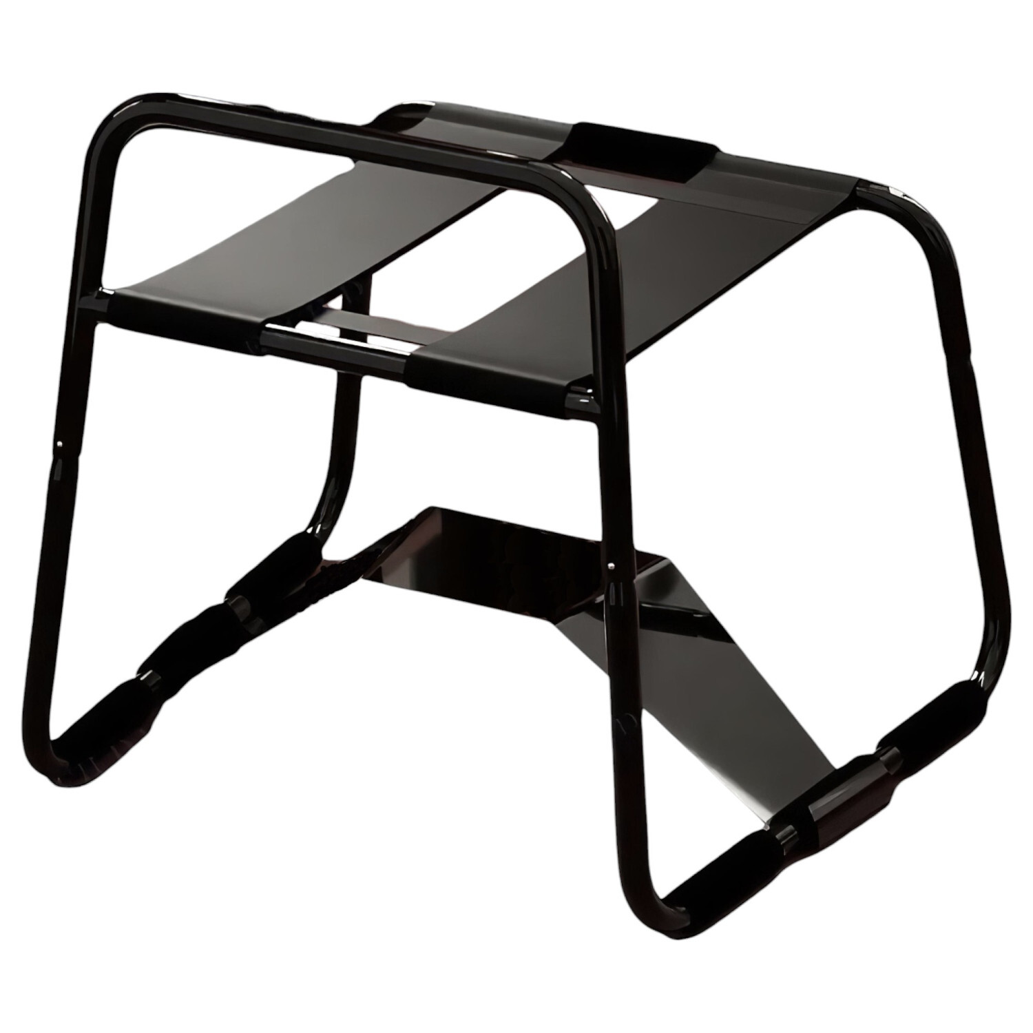 Magic Pillow - Sexuální židle s držákem na dildo (černá)