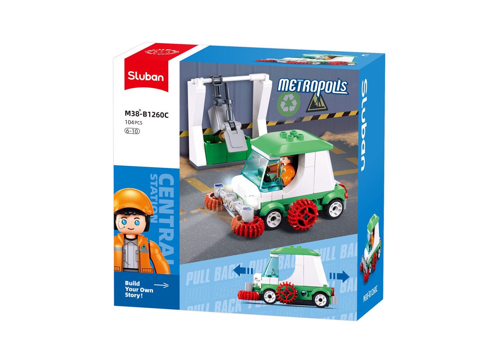 Stavebnice Sluban Metropolis Zametač M38-B1260C