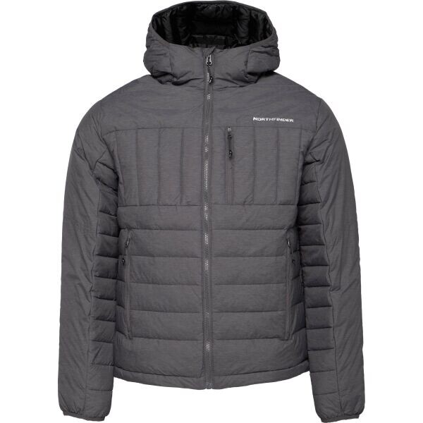 Northfinder WARTEEN Pánská zateplená bunda, tmavě šedá, velikost