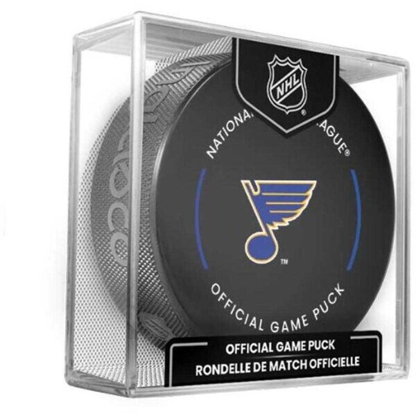 INGLASCO ST. LOUIS BLUES OFFICIAL GAME PUCK Fanouškovský hokejový puk, černá, velikost