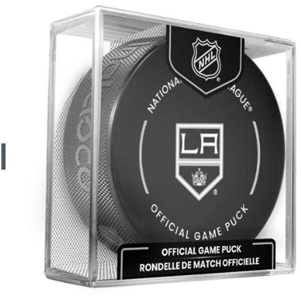 INGLASCO LOS ANGELES KINGS OFFICIAL GAME PUCK Fanouškovský hokejový puk, černá, velikost