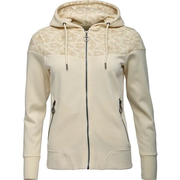 Willard KALIMA Dámská celorozepínací mikina, béžová, velikost XXL