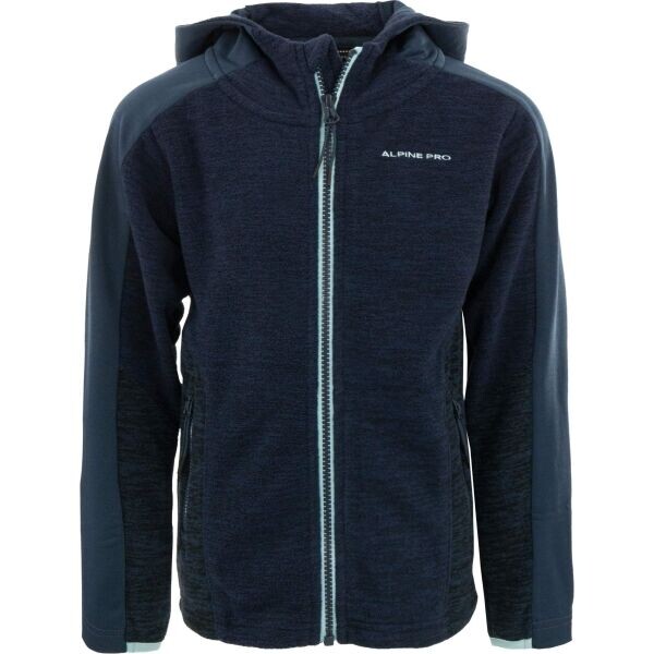 ALPINE PRO OKILO Dětská outdoorová mikina, modrá, velikost 128-134
