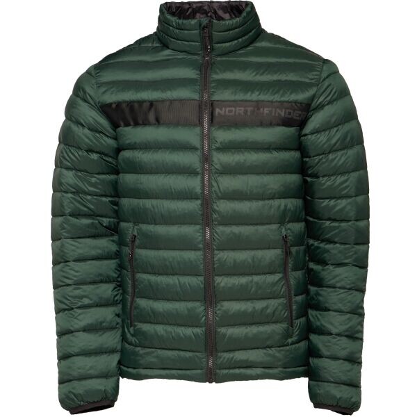 Northfinder MICKEY Pánská zateplená bunda, tmavě zelená, velikost