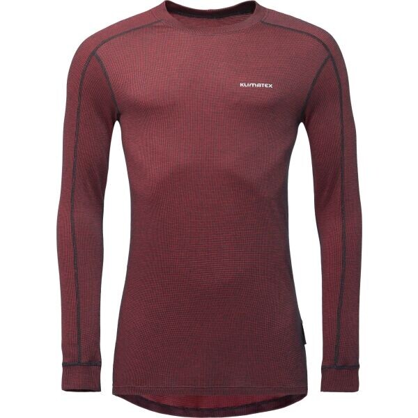 Klimatex BORIS Pánské funkční termo triko, vínová, velikost