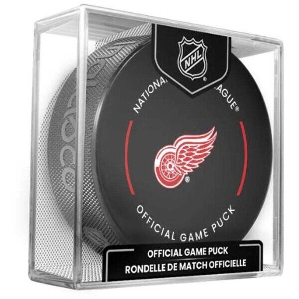 INGLASCO DETROIT RED WINGS OFFICIAL GAME PUCK Fanouškovský hokejový puk, černá, velikost