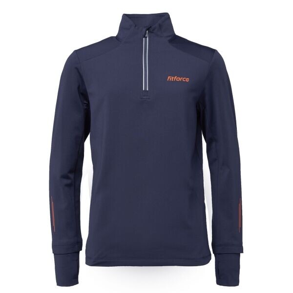 Fitforce TOSCHA Dětská běžecká mikina, tmavě modrá, velikost