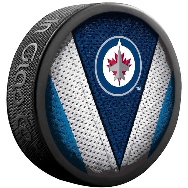 INGLASCO WINNIPEG JETS STITCH BLISTER Fanouškovský hokejový puk, černá, velikost