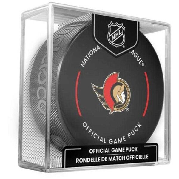 INGLASCO NHL OFFICIAL GAME PUCK Fanouškovský hokejový puk, černá, velikost