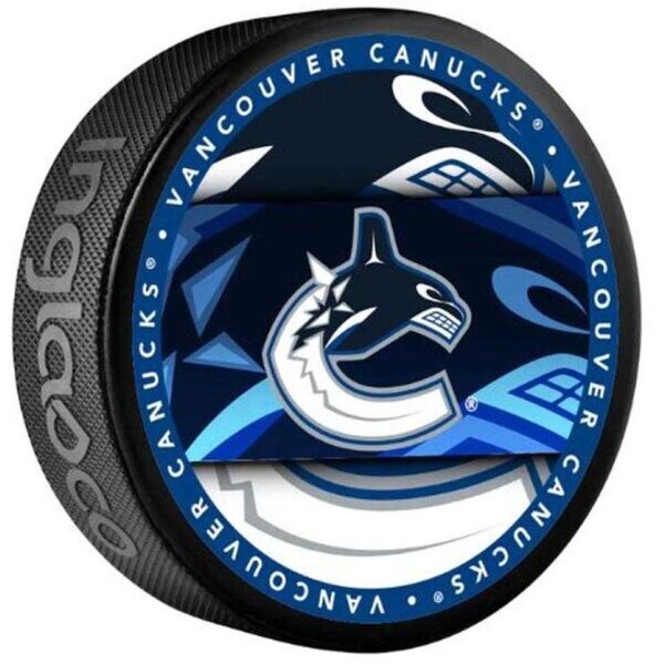 INGLASCO VANCOUVER CANUCKS MEDALLION BLISTER Hokejový suvenýr, černá, velikost