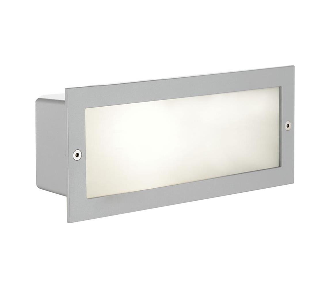 Eglo EGLO 88008 - Venkovní zápustné svítidlo ZIMBA 1xE27/60W stříbrná/bílá IP44