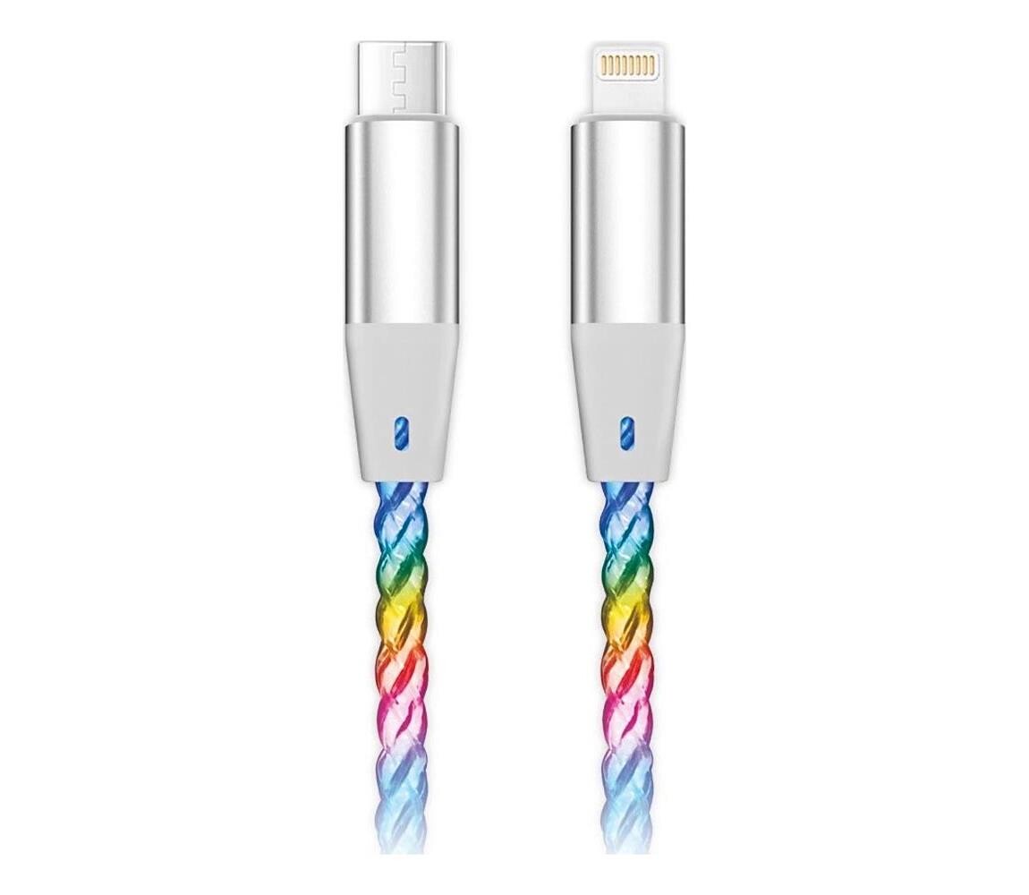 Aligator Aligator DATKP63 - USB kabel USB-C / Lightning s LED podsvícením 30W PD 1,2m