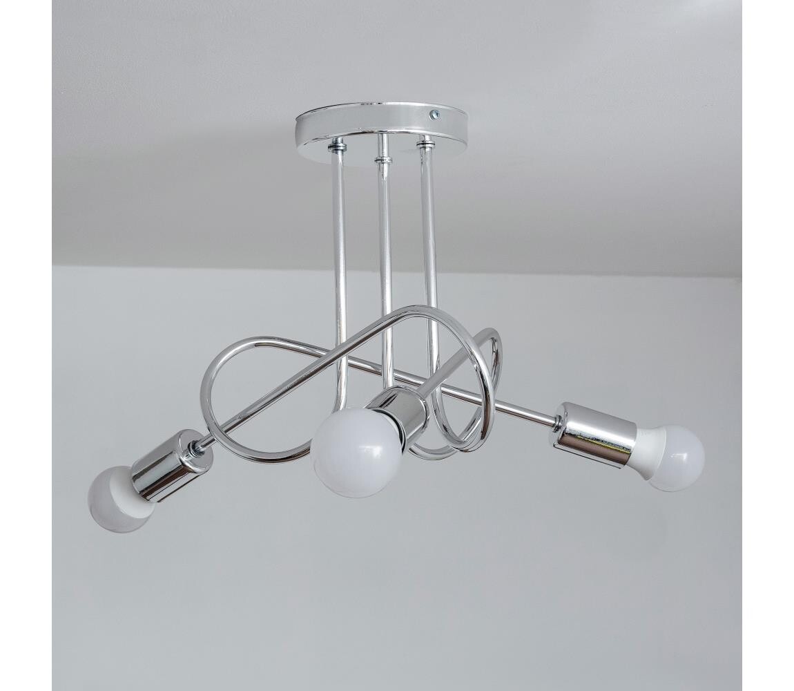 Přisazený lustr OXFORD 3xE27/15W/230V lesklý chrom