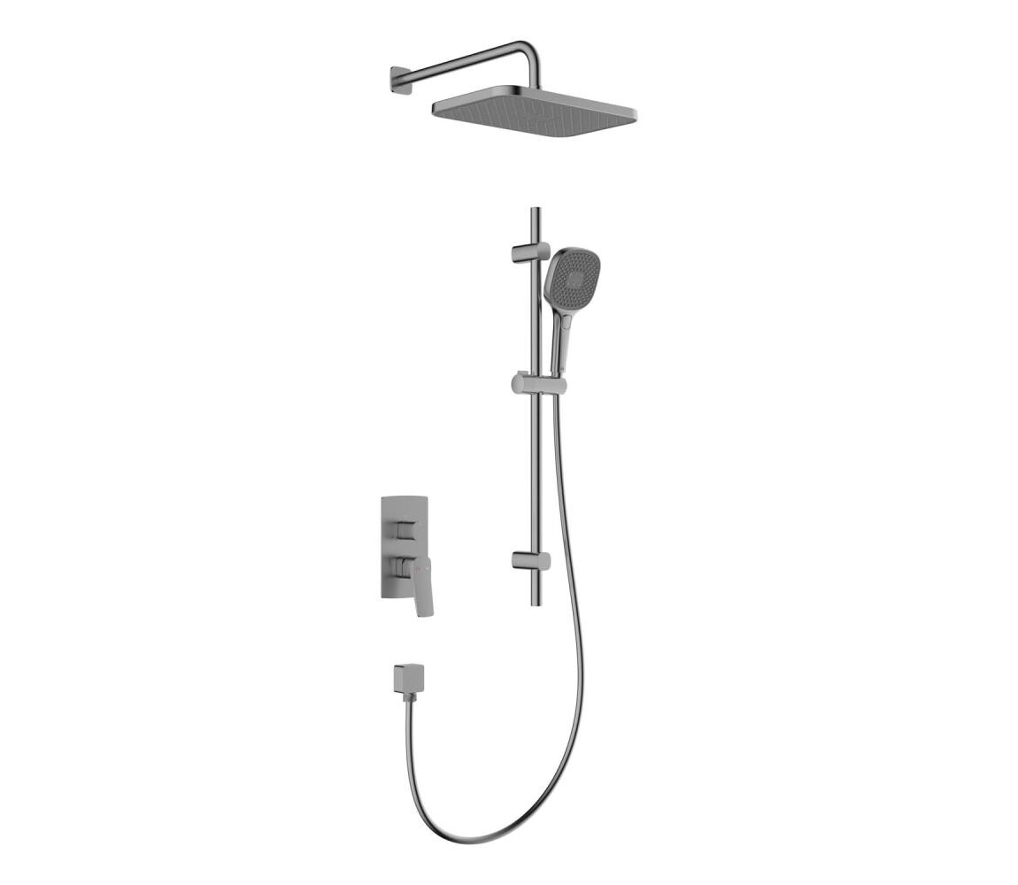 KFA Armatura KFA Armatura 4529-301-61 - Sprchová sada s podomít. baterií MALAGA metal. šedá