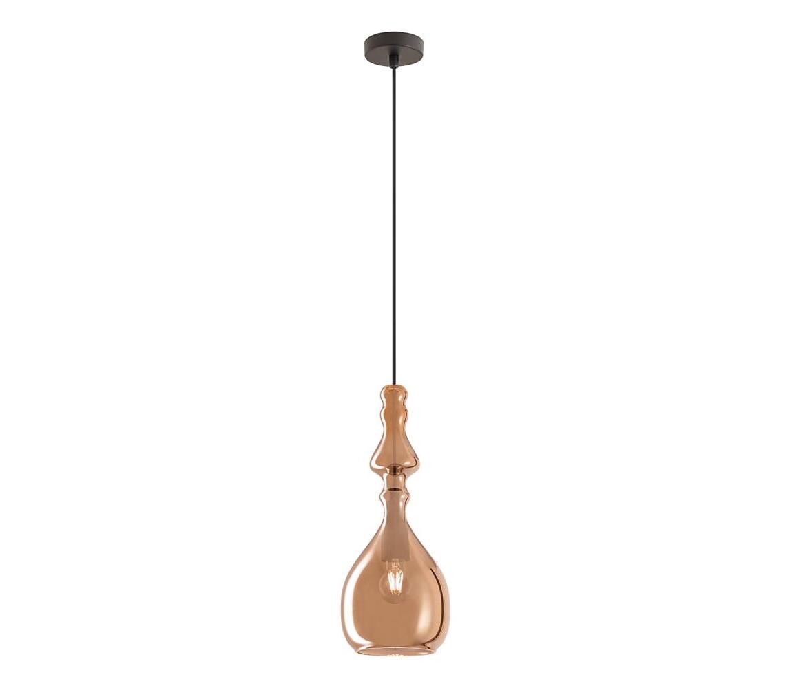 Redo Redo 01-2939 - Lustr na lanku AMBIX 1xE27/42W/230V pr. 18 cm měděná