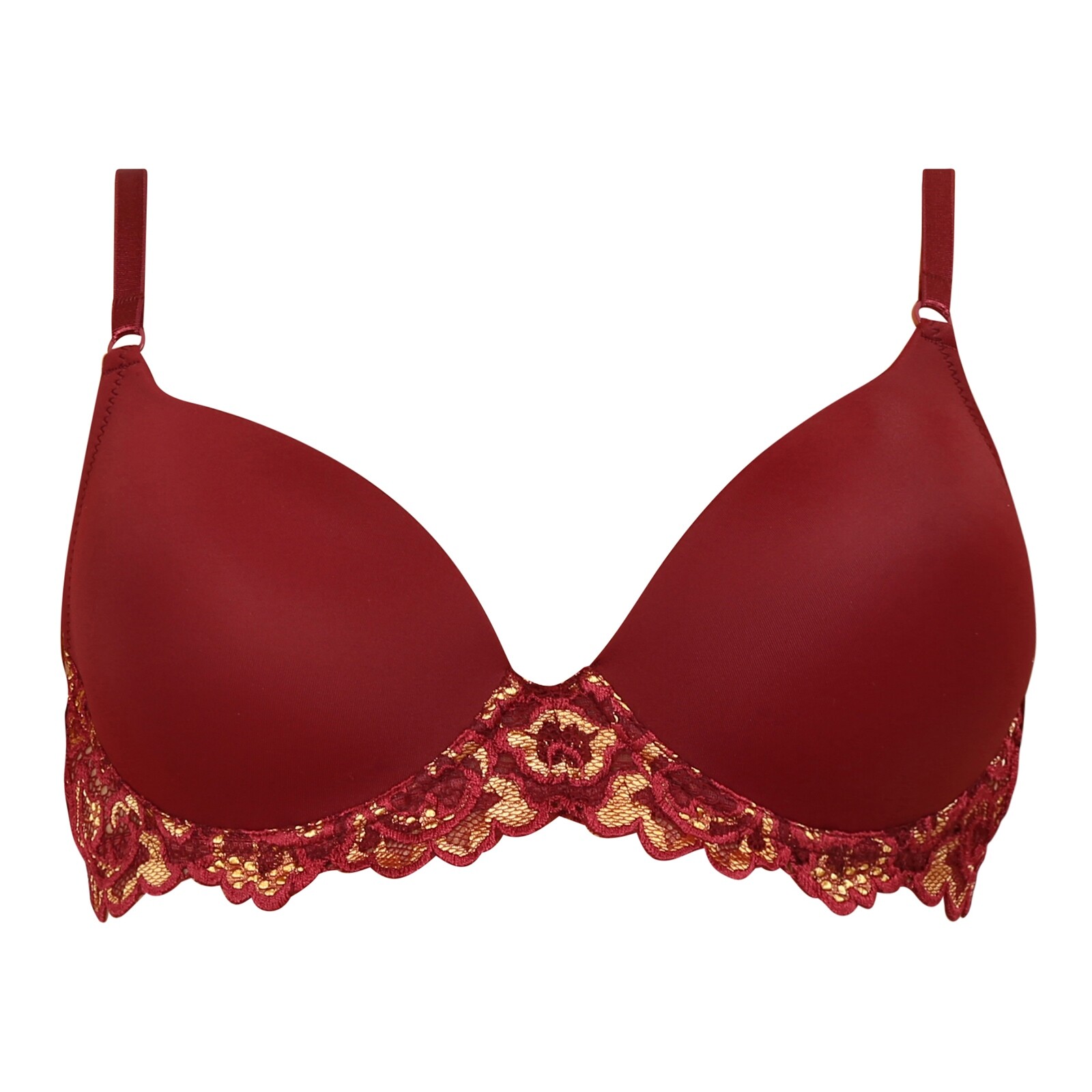Dámská podprsenka Gina vyztužená s kosticemi červená (17007) 80B