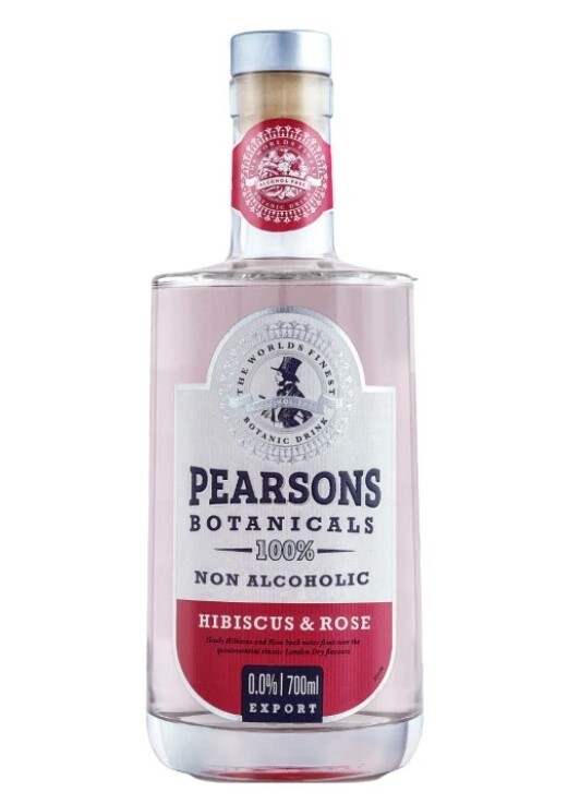 Pearsons Botanicals Pearsons Rose & Hibiscus Gin 0% 0,7l