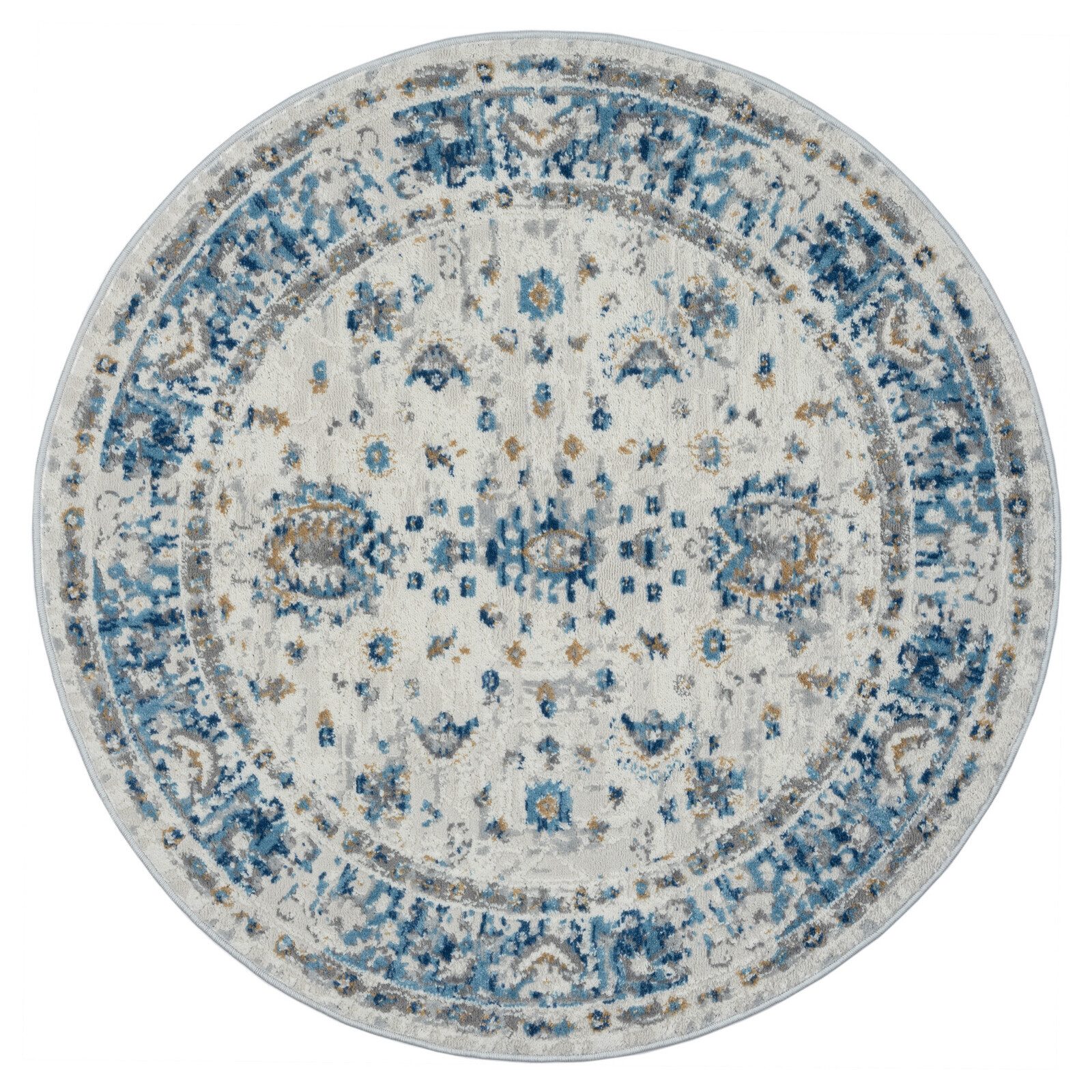 Kusový koberec My Heriz CA60098 Beige kruh, 120x120, béžová, chodba / předsíň, My Flair