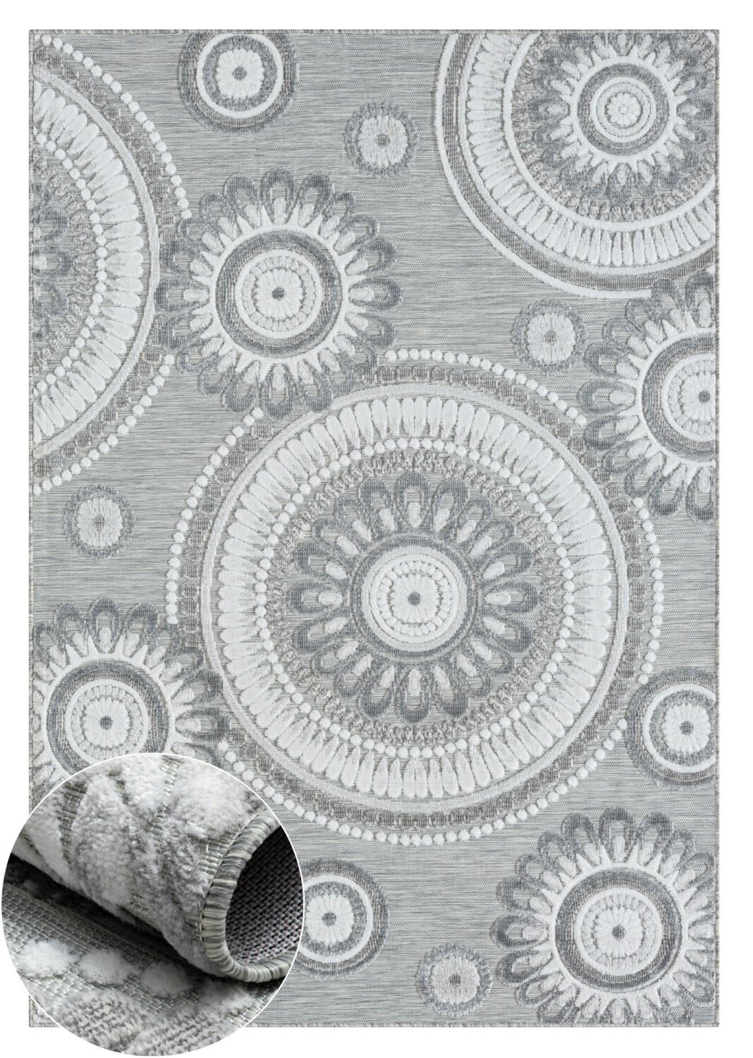 Kusový koberec Ivy II grau, 150x80, šedá, chodba / předsíň, My Flair