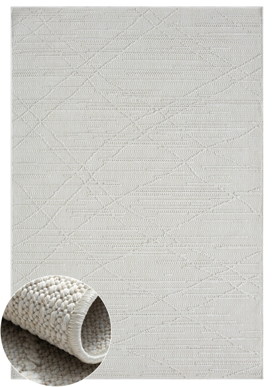 Kusový koberec Velvet Dream cream, 150x80, bílá, chodba / předsíň, My Flair