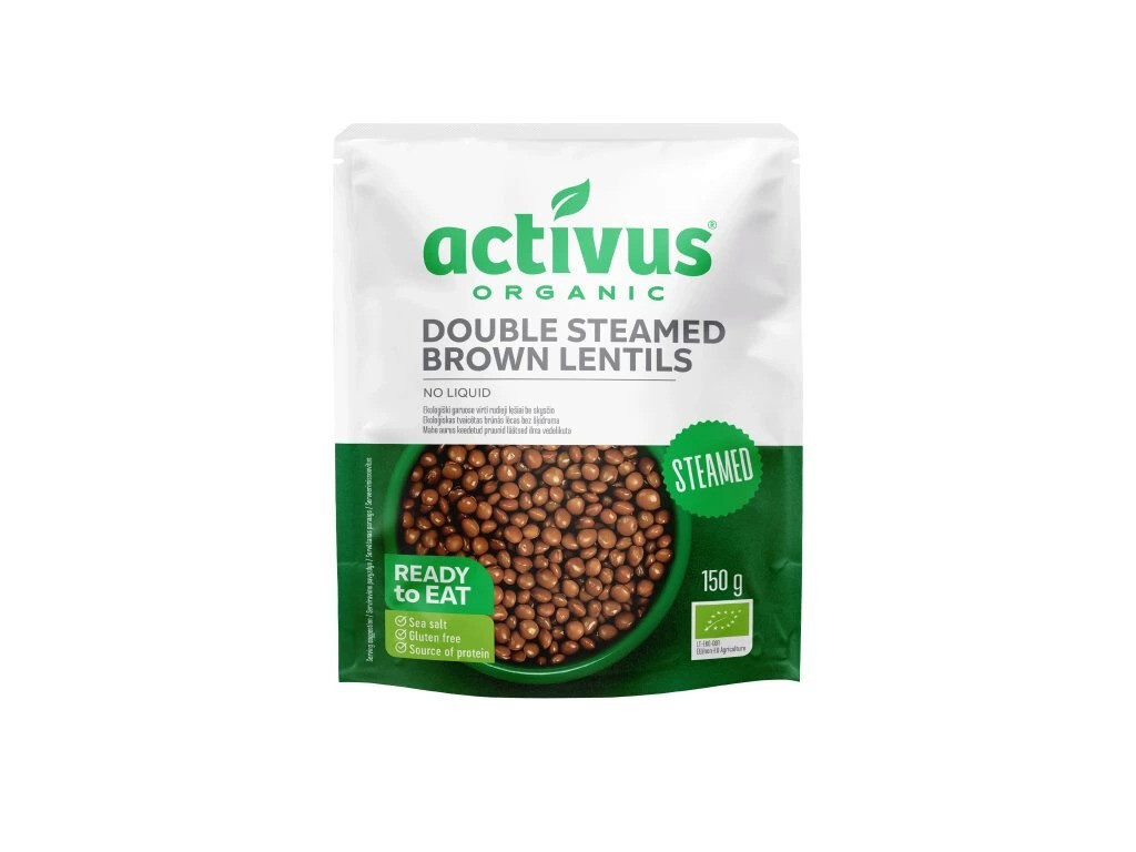 Čočka hnědá na páře bez nálevu 150 g BIO   ACTIVUS
