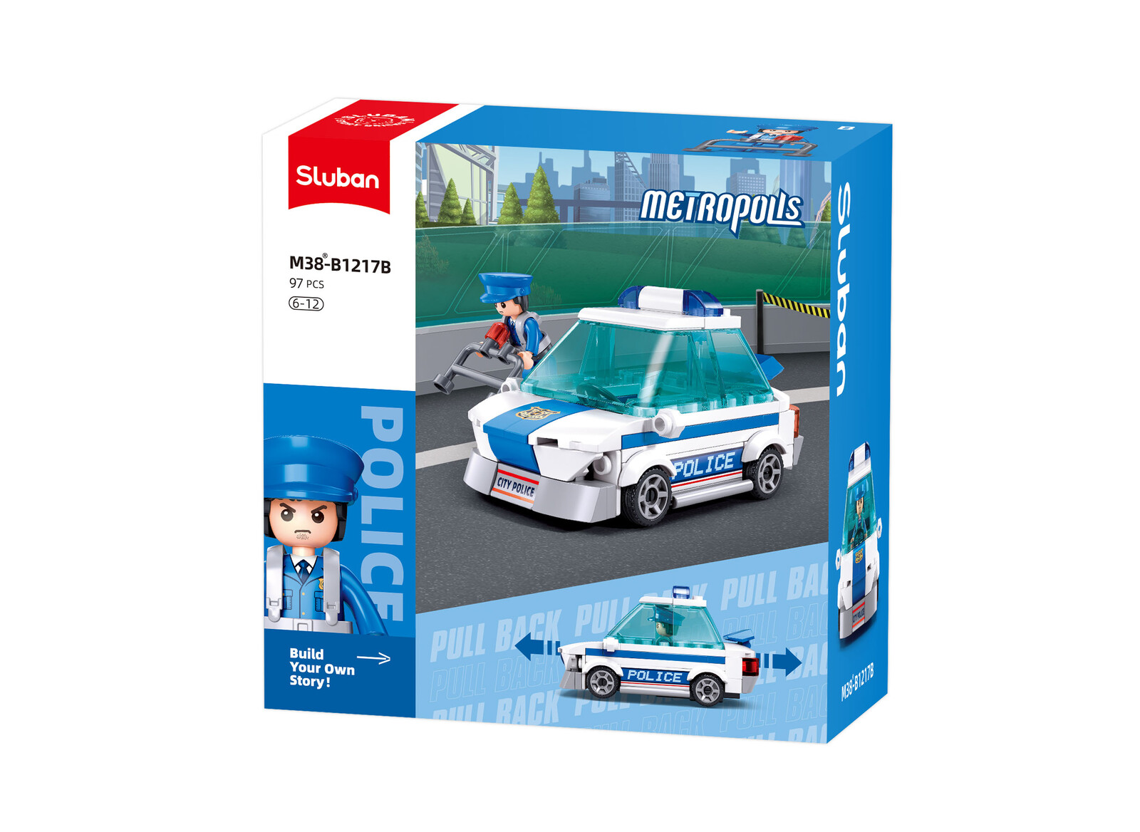 Stavebnice Sluban Metropolis Policejní hlídka M38-B1217B