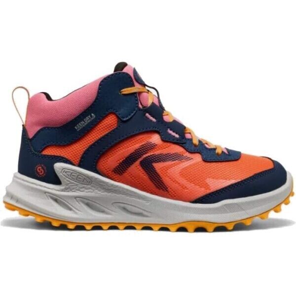Keen ZIONIC MID WP YOUTH Dětská outdoorová obuv, oranžová, velikost 36