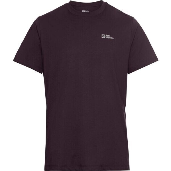 Jack Wolfskin ESSENTIAL T M Pánské triko, vínová, velikost XXXL