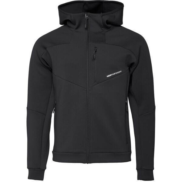Northfinder LUTHER Pánská technická mikina, černá, velikost