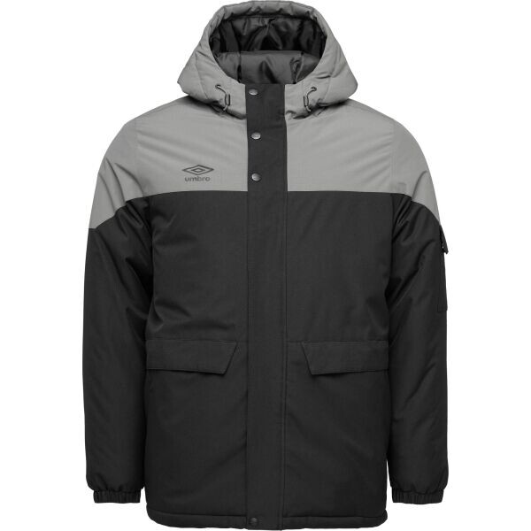 Umbro ABIE Pánská zimní bunda, tmavě šedá, velikost XXL