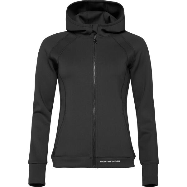 Northfinder EMBERLY Dámská technická mikina, černá, velikost