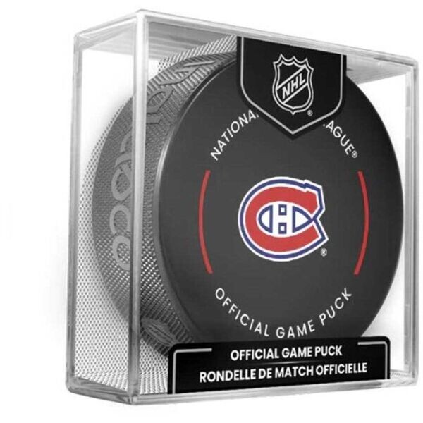 INGLASCO MONTREAL CANADIENS OFFICIAL GAME PUCK Fanouškovský hokejový puk, černá, velikost