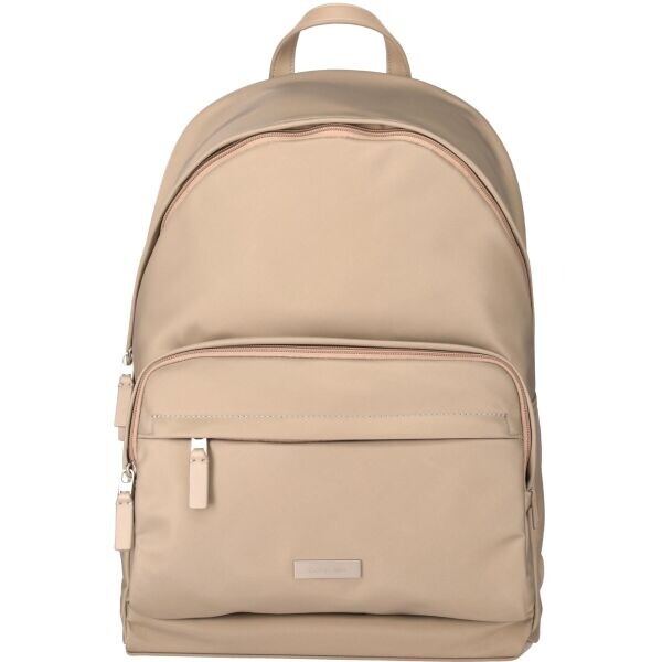 Calvin Klein SLEEK ROUND Městský batoh, béžová, velikost