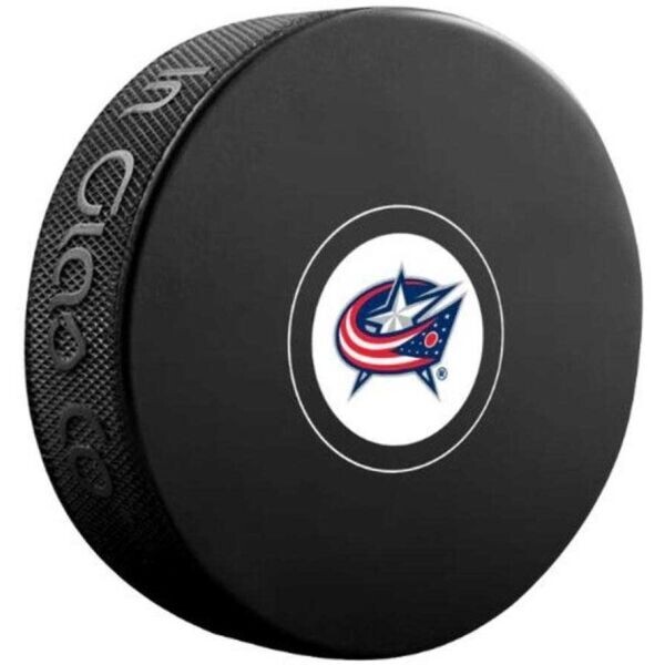 INGLASCO COLUMBUS BLUE JACKETS AUTOGRAPH BLISTER Fanouškovský hokejový puk, černá, velikost