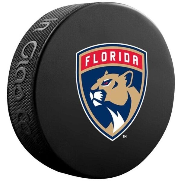 INGLASCO FLORIDA PANTHERS LOGO BLISTER Fanouškovský hokejový puk, černá, velikost