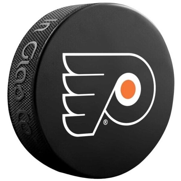 INGLASCO PHILADELPHIA FLYERS LOGO BLISTER Fanouškovský hokejový puk, černá, velikost