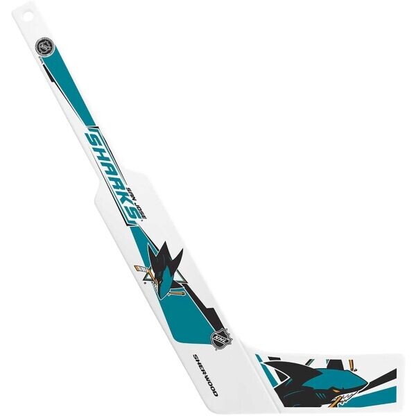 INGLASCO SAN JOSE SHARKS NHL Hokejová minihokejka, bílá, velikost