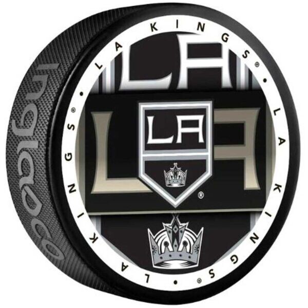 INGLASCO LOS ANGELES KINGS MEDALLION BLISTER Fanouškovský hokejový puk, černá, velikost