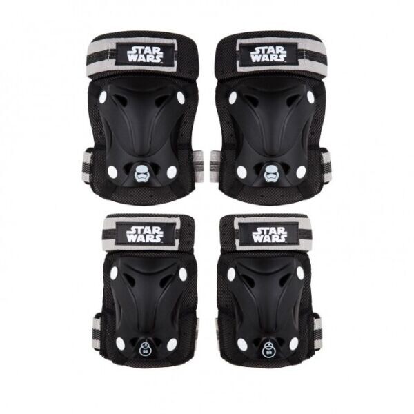 Disney STAR WARS STORMTROOPER Chrániče loktů a kolen, černá, velikost