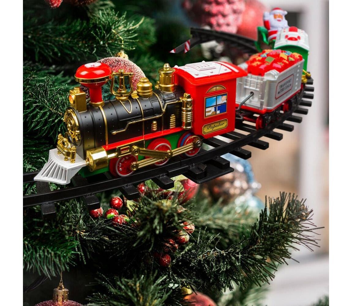 LED Vánoční dekorace 10xLED/4xAA vlak