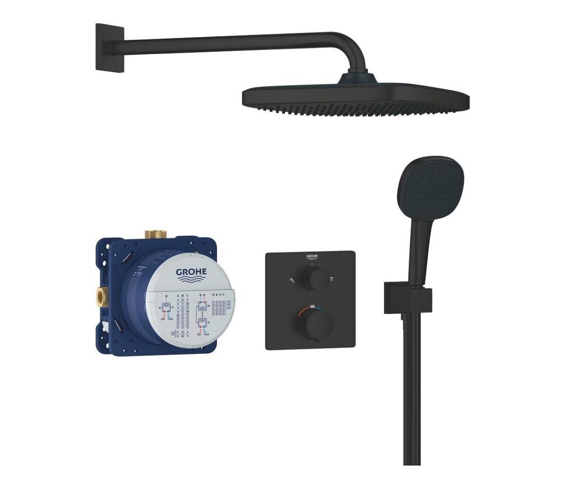 GROHE GROHE 348822430 - Sprchový set PRECISION 250 × 250 mm černá