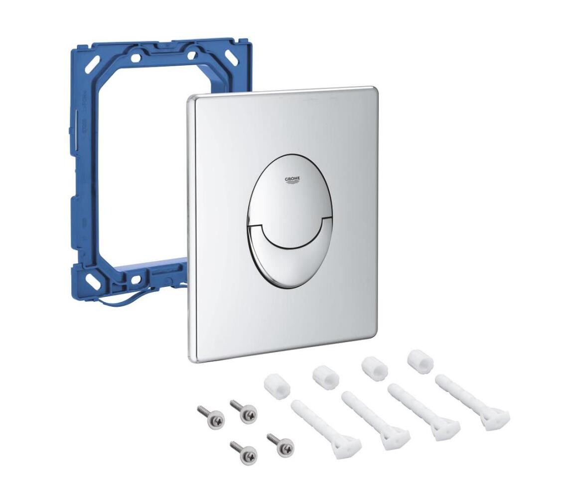 GROHE GROHE 42304000 - Splachovací tlačítko SKATE AIR 156 × 197 mm lesklý chrom