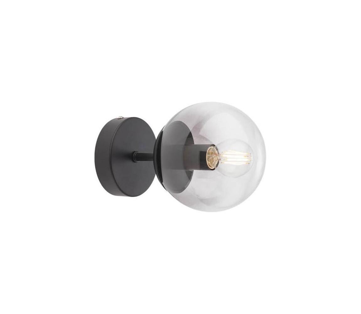 Redo Redo 01-2175 - Nástěnné svítidlo SEMIA 1xE14/28W/230V černá/kouřová