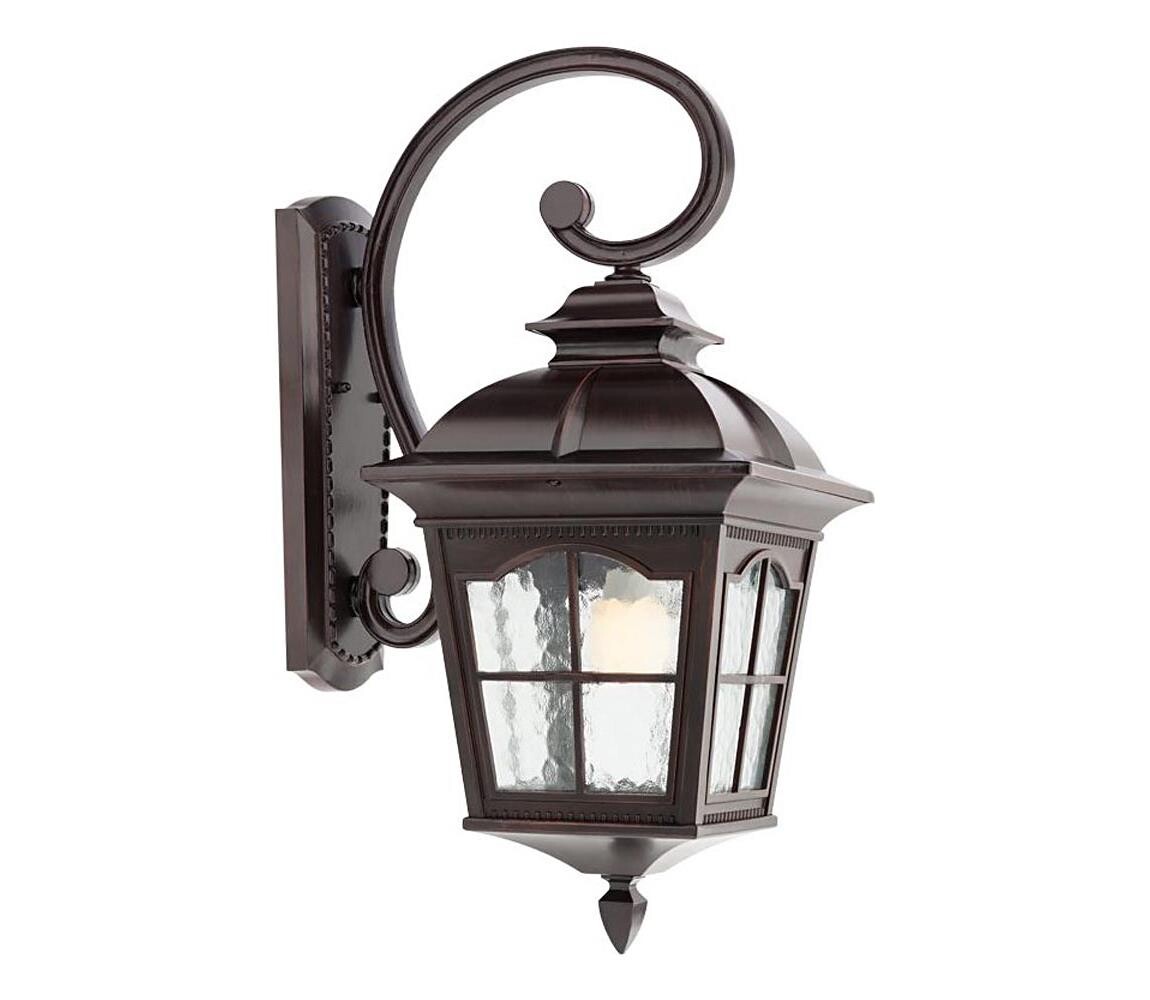 Redo Redo 9648 - Venkovní nástěnná lampa YORK 1xE27/70W/230V IP44 hnědá