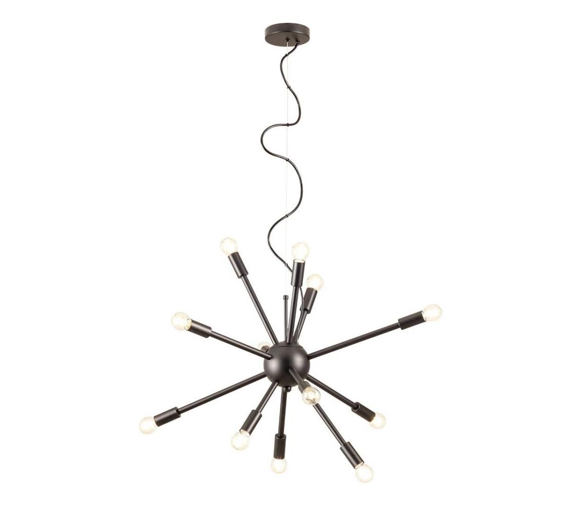 Redo Redo 01-2934 - Lustr na lanku STELLAR 12xE14/25W/230V černá