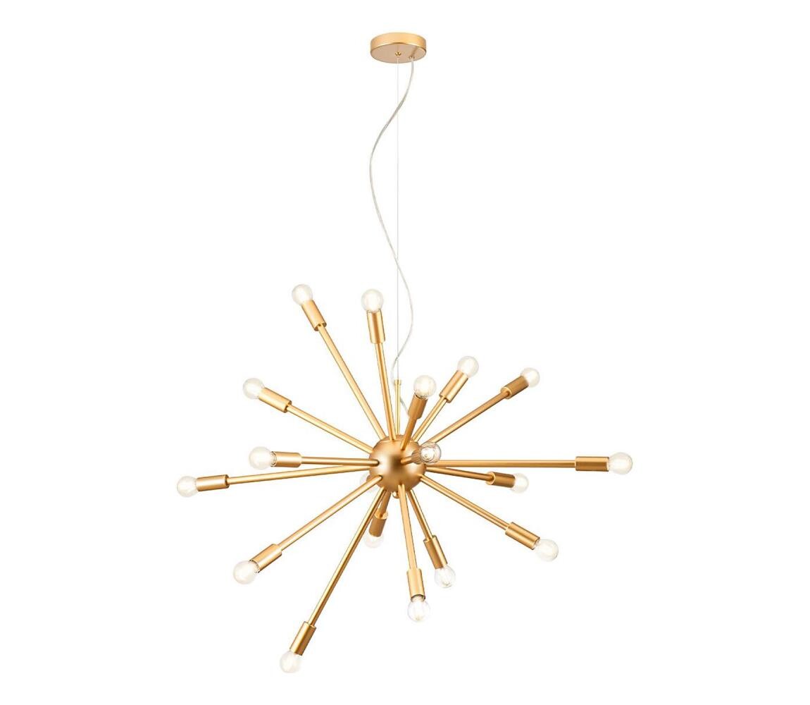 Redo Redo 01-2935 - Lustr na lanku STELLAR 18xE14/25W/230V zlatá