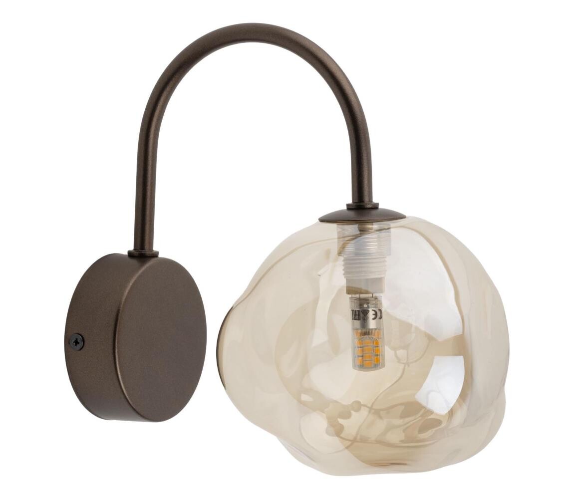 Nástěnné svítidlo LAVA 1xG9/8W/230V bronzová/kouřová béžová